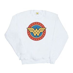 Wonder Woman Womens/Ladies Circle Logo Sweatshirt / White